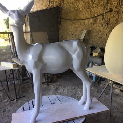 Agrandissement sculpture résine "L'impala"